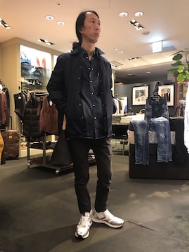 「DSQUARED2（ディースクエアード）のアイテム（ジャケット/アウター）」を使った、おかださん（メンズ・175cm）の冬コーディネート
