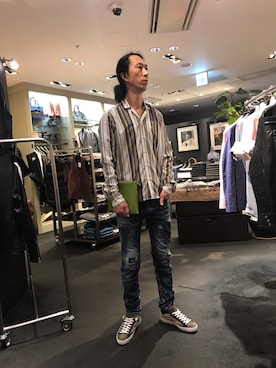 「Bevilacqua（ベヴィラクア）のアイテム」を使った、おかださん（メンズ・175cm）の春コーディネート