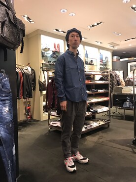 おかださん（メンズ・175cm）の夏コーディネート