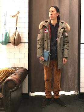 「FREEDOMDAY（フリーダムデイ）のアイテム」を使った、おかださん（メンズ・175cm）の秋コーディネート