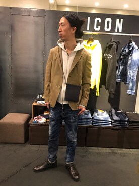 おかださん（メンズ・175cm）の冬コーディネート