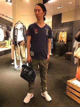 「birdog（バードック）のアイテム」を使った、おかださん（メンズ・175cm）の春コーディネート