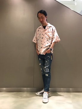 「1PIU1UGUALE3  RELAX （ウノピゥウノウグァーレトレ リラックス）のアイテム（パンツ）」を使った、おかださん（メンズ・175cm）の夏コーディネート