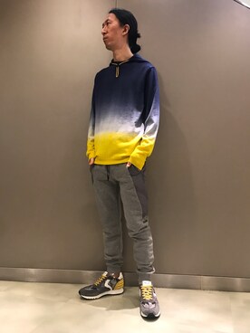 「P.M.D.S.（ピー エム ディー エス）のアイテム（パーカー）」を使った、おかださん（メンズ・175cm）の秋コーディネート
