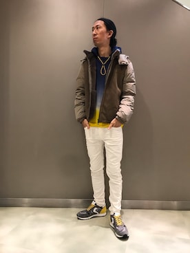 「P.M.D.S.（ピー エム ディー エス）のアイテム（パーカー）」を使った、おかださん（メンズ・175cm）の秋コーディネート