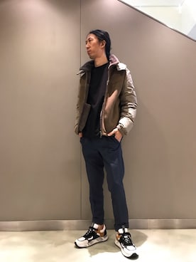 「TRANSIT（トランジット）のアイテム（トップス）」を使った、おかださん（メンズ・175cm）の秋コーディネート