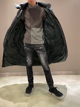 「一押しのアウタースタイル」｜「アイテム（ダウンジャケット/コート）」を使った、おかださん（メンズ・175cm）の秋コーディネート
