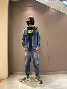 「P.M.D.S.（ピー エム ディー エス）のアイテム（パーカー）」を使った、おかださん（メンズ・175cm）の春コーディネート