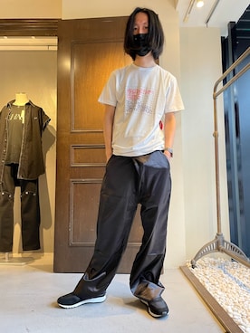 「m's braque（エムズブラック）のアイテム（トップス）」を使った、おかださん（メンズ・175cm）の春コーディネート