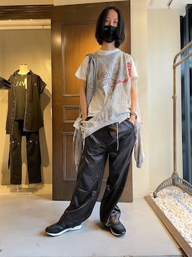 「m's braque（エムズブラック）のアイテム（トップス）」を使った、おかださん（メンズ・175cm）の春コーディネート