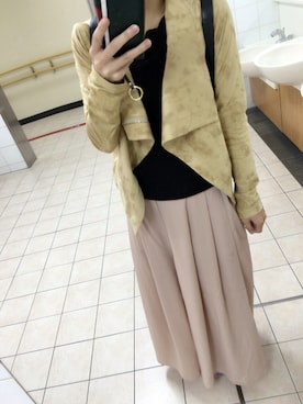 「ROYAL PARTY（ロイヤルパーティー）のアイテム（その他アウター）」を使った、monaty.さん（レディース・155cm）の秋コーディネート