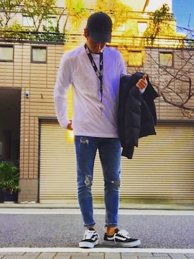 「Ralph Lauren」｜「アイテム（ダウンジャケット/コート）」を使った、-TAKERU-さん（メンズ・175cm）の冬コーディネート