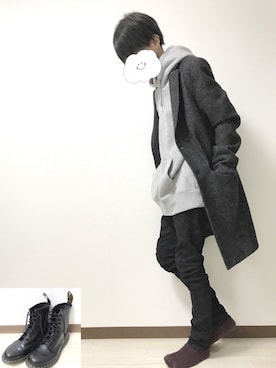 「アイテム（ピアス（両耳用））」を使った、ぺじたろさん（メンズ・170cm・20代）の秋コーディネート