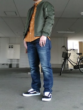 「KC,s（ケイシーズ）のアイテム」を使った、あかりさん（メンズ・178cm）の春コーディネート