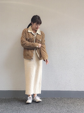 「CIEL（シエル）のアイテム」を使った、fさん（レディース・160cm）の冬コーディネート