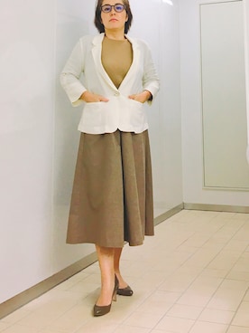 「tocco（トッコ）のアイテム（ジャケット/アウター）」を使った、The会社員ルーさん（レディース・157cm）の秋コーディネート