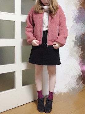 「シンプルおしゃれが好き」｜「アイテム（チェスターコート）」を使った、Mii◎さん（レディース・154cm）の秋コーディネート