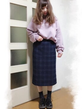 「frames RAY CASSIN（フレームスレイカズン）のアイテム（パーカー）」を使った、Mii◎さん（レディース・154cm）の冬コーディネート