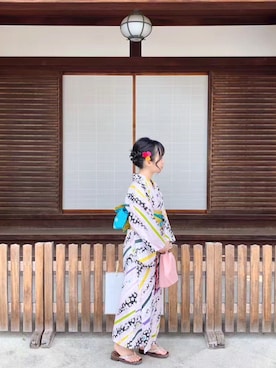 「kimono（キモノ）のアイテム」を使った、DDさん（レディース・142cm）の冬コーディネート