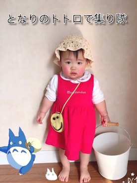 「メイちゃん」｜「アイテム（その他）」を使った、えみりん🎀さん（キッズ・70cm）の冬コーディネート