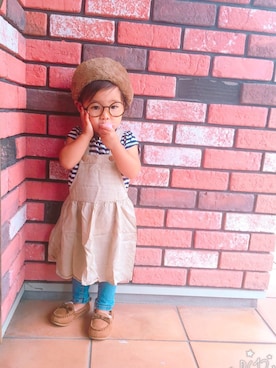 「studio mini（スタディオ ミニ）のアイテム」を使った、えみりん🎀さん（キッズ・70cm）の秋コーディネート