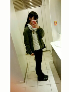 「aiko」｜「アイテム（ジャケット/アウター）」を使った、rinaakoさん（レディース・162cm）の冬コーディネート