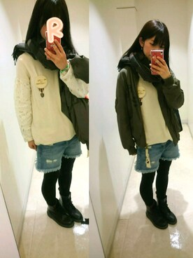 「aiko」｜「アイテム（ジャケット/アウター）」を使った、rinaakoさん（レディース・162cm）の春コーディネート