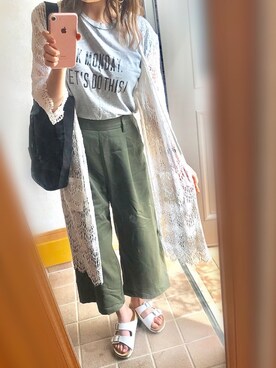 「Daniel Wellington（ダニエルウェリントン）の【Daniel Wellington】レザーバンド３６ＭＭ（アナログ腕時計）」を使った、TOMOさん（レディース・153cm）の夏コーディネート