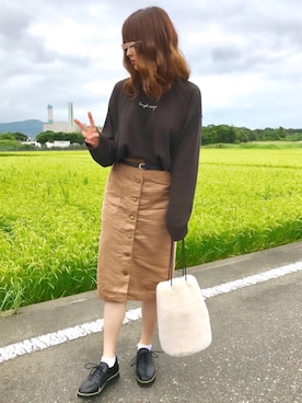 「MILLE REVE（ミルレブ）のアイテム」を使った、TOMOさん（レディース・153cm）の秋コーディネート