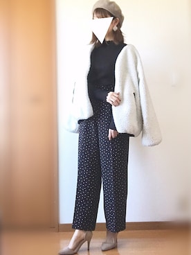 「SpRay（スプレイ）のアイテム（ブルゾン）」を使った、TOMOさん（レディース・153cm）の秋コーディネート