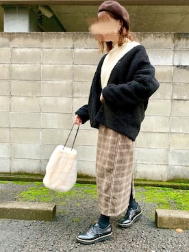 TOMOさん（レディース・153cm）の冬コーディネート