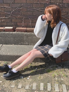 「SpRay（スプレイ）のアイテム（ブルゾン）」を使った、TOMOさん（レディース・154cm）の冬コーディネート