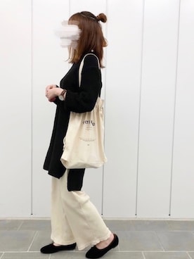 「ASZAKKA（アザッカ）のアイテム（バッグ）」を使った、TOMOさん（レディース・154cm）の春コーディネート