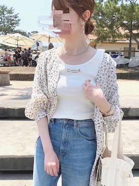 「ASZAKKA（アザッカ）のアイテム（バッグ）」を使った、TOMOさん（レディース・154cm）の春コーディネート