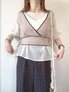 TOMOさん（レディース・154cm）の春コーディネート