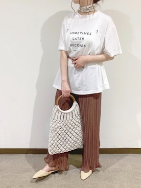 「CLEA（クレア）のアイテム（財布/小物）」を使った、TOMOさん（レディース・155cm）の夏コーディネート