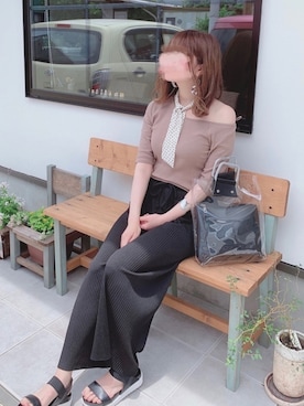 「CLEA（クレア）のアイテム（財布/小物）」を使った、TOMOさん（レディース・155cm）の夏コーディネート