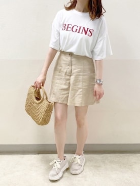 「ヴァニーユー」｜TOMOさん（レディース・155cm）の夏コーディネート