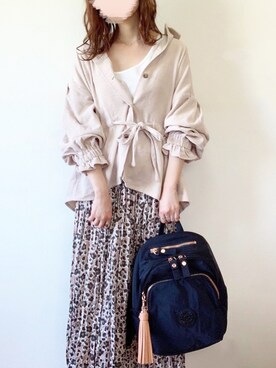 「AS KNOW AS plus（アズノゥアズプラス）のアイテム（その他アウター）」を使った、TOMOさん（レディース・154cm）の秋コーディネート