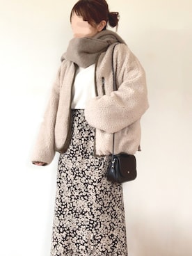 「Doux archives（ドゥアルシーヴ）のアイテム」を使った、TOMOさん（レディース・154cm）の秋コーディネート