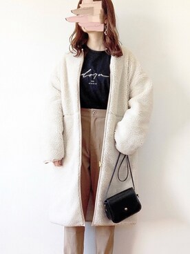 「NOLLEY’S（ノーリーズ）のアイテム（その他アウター）」を使った、TOMOさん（レディース・154cm）の冬コーディネート