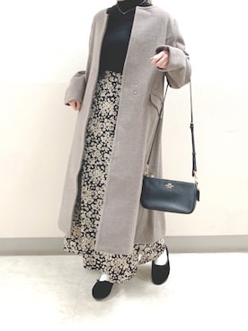 「Marea rich（マレアリッチ）のアイテム」を使った、TOMOさん（レディース・154cm）の冬コーディネート