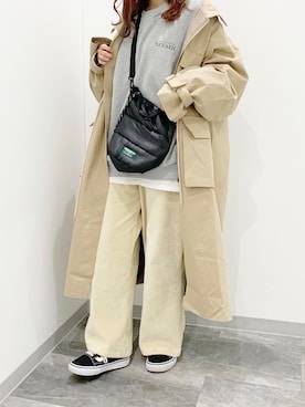 「DHOLIC（ディーホリック）のアイテム（その他アウター）」を使った、TOMOさん（レディース・154cm）の冬コーディネート