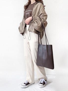 「apres jour（アプレジュール）のアイテム（その他アウター）」を使った、TOMOさん（レディース・154cm）の春コーディネート