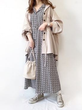 TOMOさん（レディース・154cm）の春コーディネート