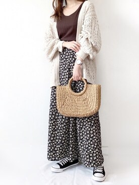 「tiptop」｜「アイテム（アナログ腕時計）」を使った、TOMOさん（レディース・154cm）の春コーディネート