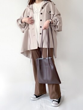 TOMOさん（レディース・154cm）の春コーディネート