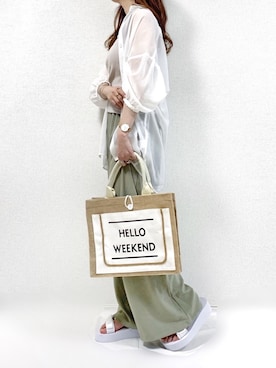 「Alto（アルト）のアイテム」を使った、TOMOさん（レディース・154cm）の夏コーディネート