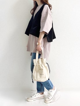 「Alto（アルト）のアイテム」を使った、TOMOさん（レディース・154cm）の夏コーディネート