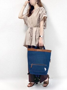 「Alto（アルト）のアイテム」を使った、TOMOさん（レディース・154cm）の夏コーディネート